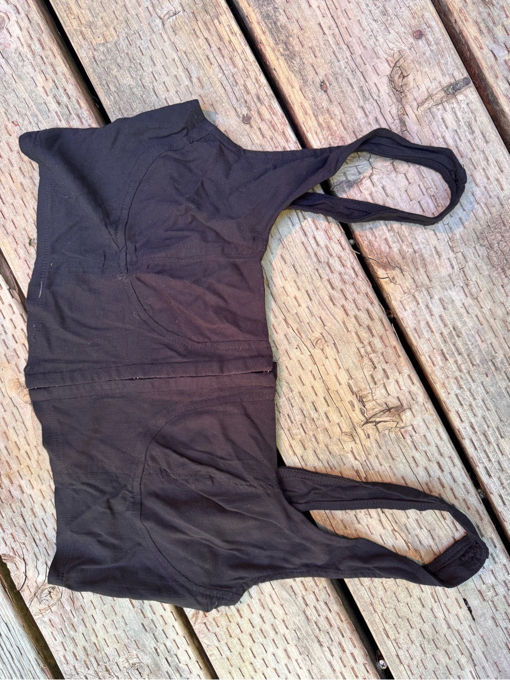 wild fable Black Sleeveless Bust-Seamed Crop Top - Picture 3 of 5